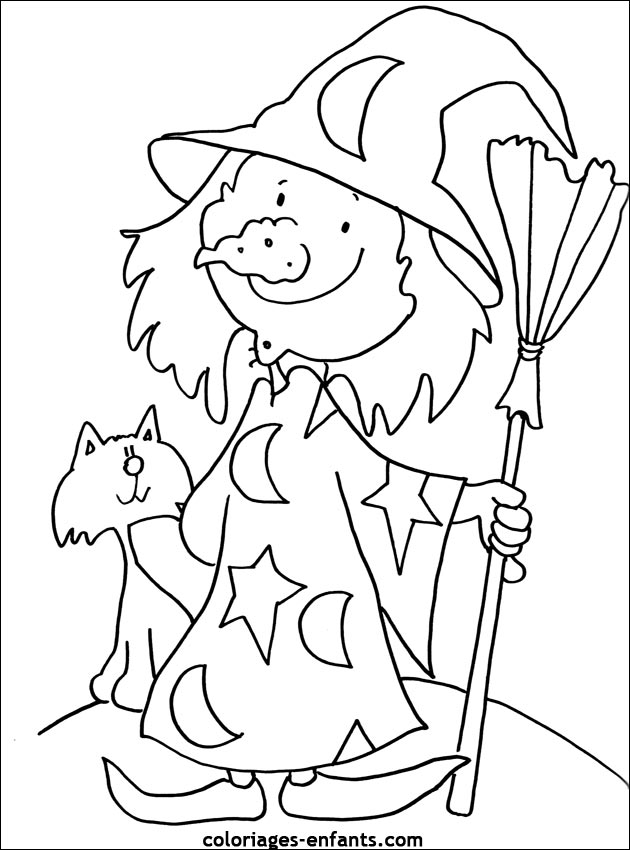 Les coloriages de sorcires