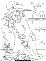 Coloriages de sorcires