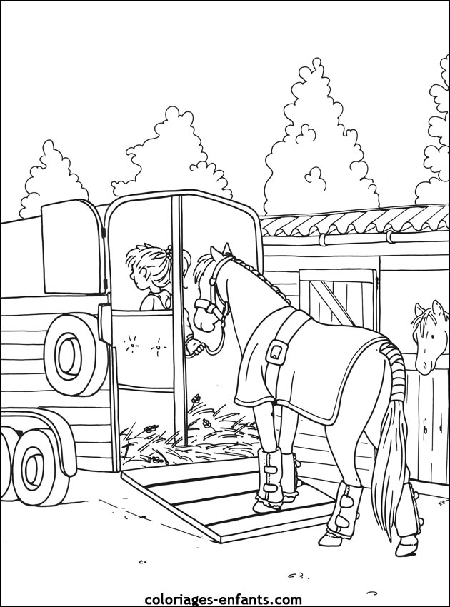 Les coloriages de equitation de coloriages-enfants.com