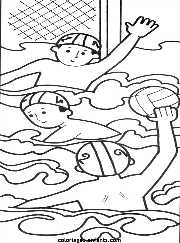Les coloriages de natation sur  coloriages-enfants.com