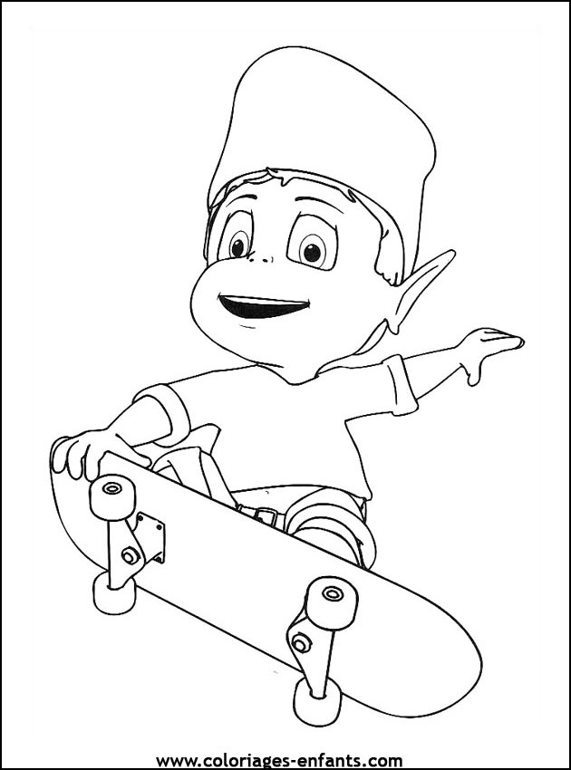Les coloriages de skate sur  coloriages-enfants.com