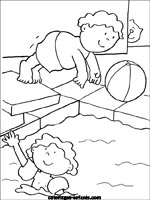 Coloriages de sports-aquatiques